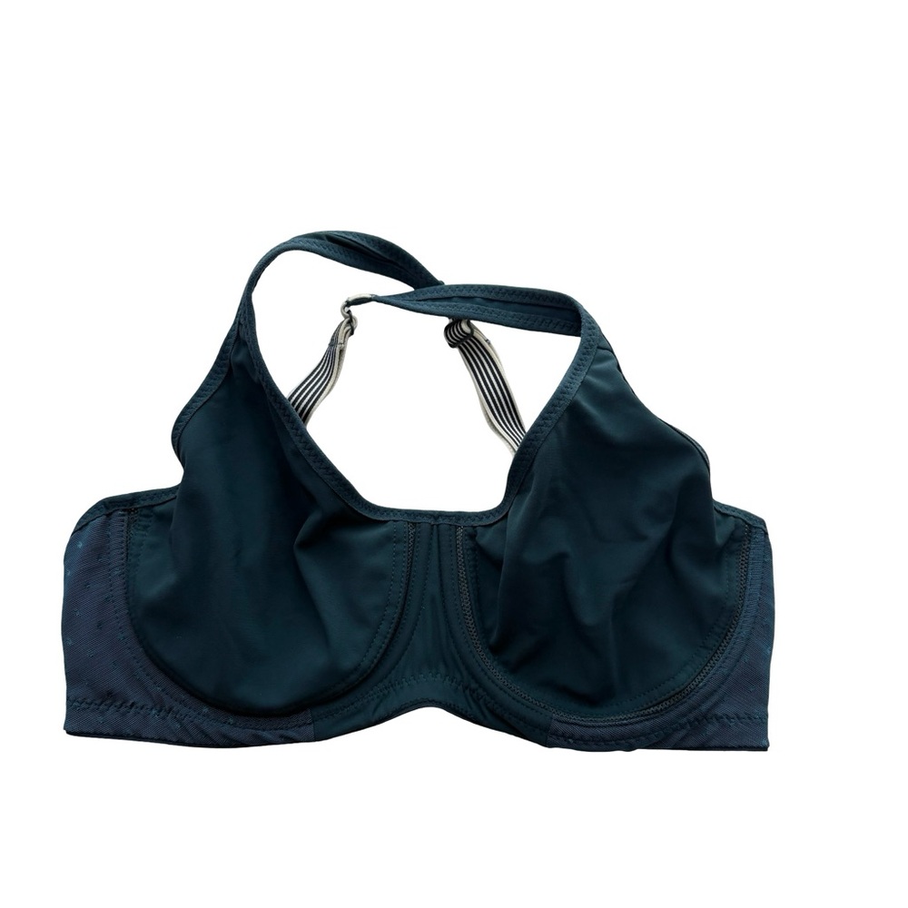 Lululemon Dark Green T‎ Shirt Bra
Underwire Unpadded With Lace
Size 34D